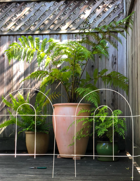 A completed garden installation